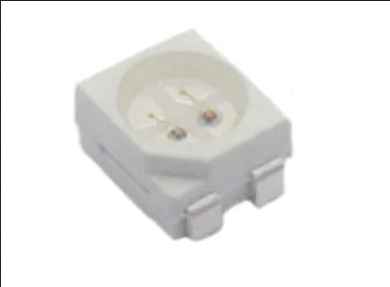 Standard LEDs - SMD LED, SMD, PLCC4, Red/Blue, 631nm/470nm, 180mcd/285mcd, Water Clear Lens, 120 Deg Viewing Angle.