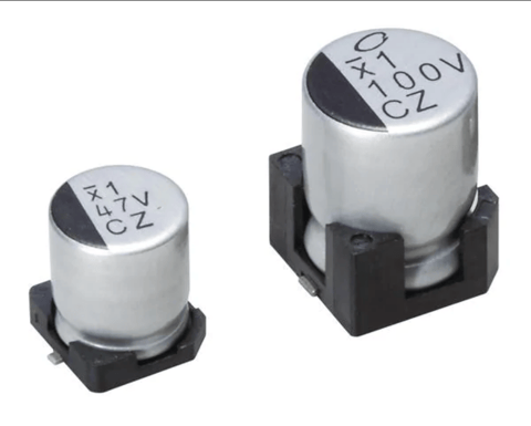 Aluminium Electrolytic Capacitors - SMD 25V 2200uf 20% SMD, high vibration