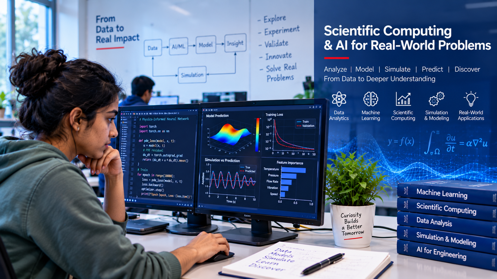 Scientific machine learning and engineering AI