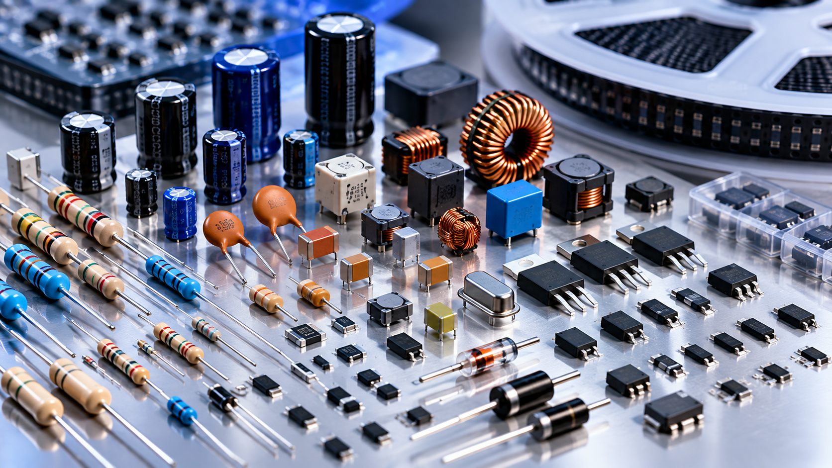Active and passive electronic components