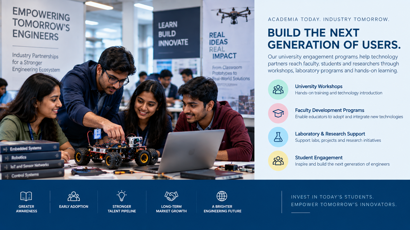 Technology partner reaching universities through engineering education and labs