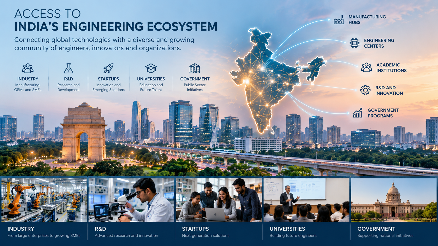 Global technology company connecting with the Indian engineering market