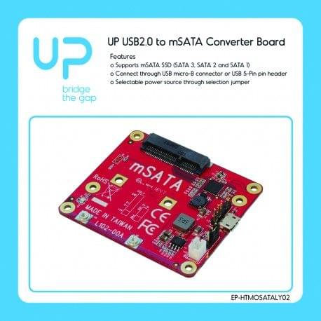 UP USB2.0 to m-SATA Converter board