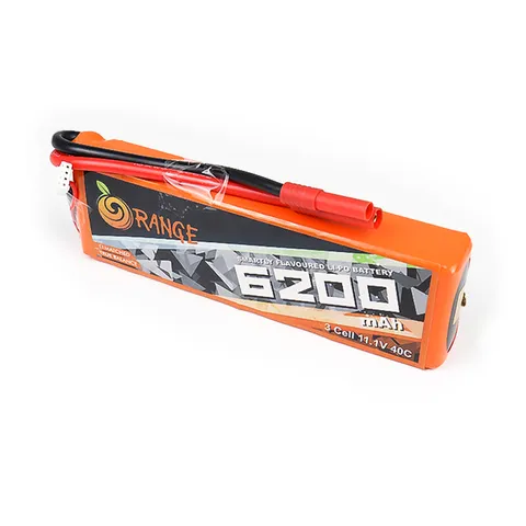 ORANGE 6200mAh 3S 40C (11.1 v) Lithium Polymer Battery Pack (LiPo)