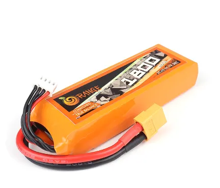 ORANGE 1800mAh 3S 30C (11.1 v) Lithium Polymer Battery Pack (LiPo)