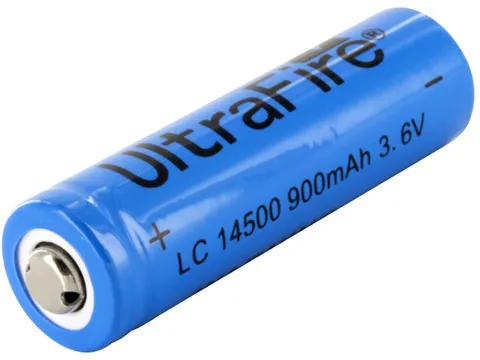 Standard 14500 800mAh 3.7V AA Size Rechargeable Li-Ion Battery