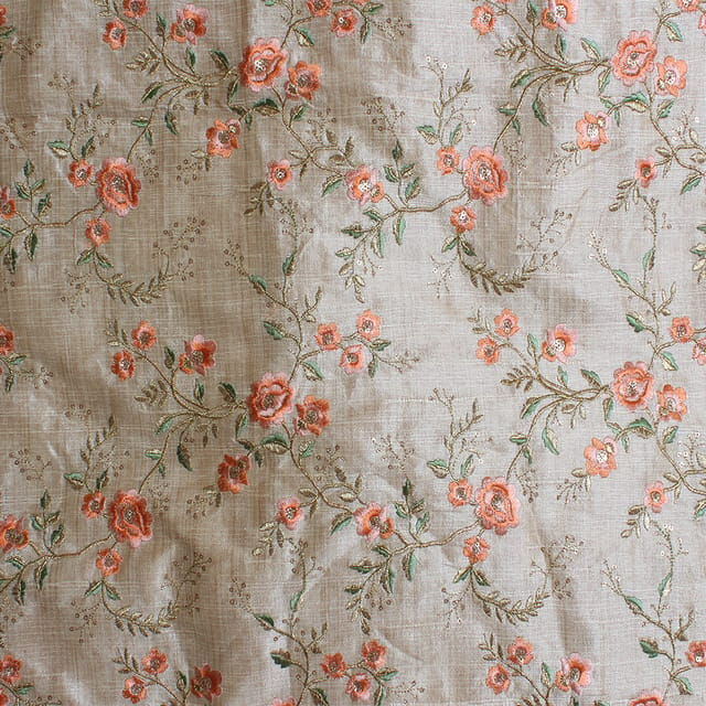 Serene daisy's floral pattern fabric/Silk-fabric/Trendy-fabric/Arty-DIY