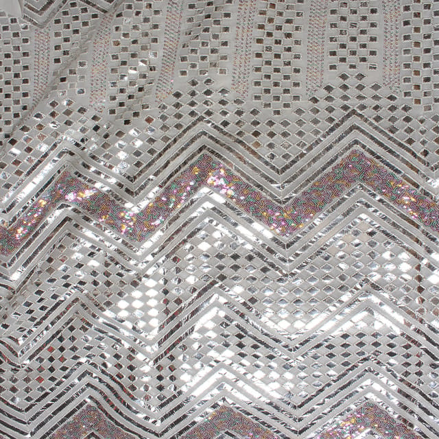 Disco-Chic ornate fabric/Georgette-fabric/Lavish-fabric/Lush-fabric-DIY