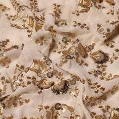 Royal zeek fern-flower fabric