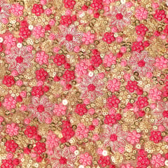 Blooms-on-carpet rich fabric