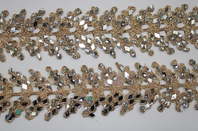 Ornate glided rich lace/Mirror-lace/Fancy-lace/Wedding-lace/Bridal-DIY