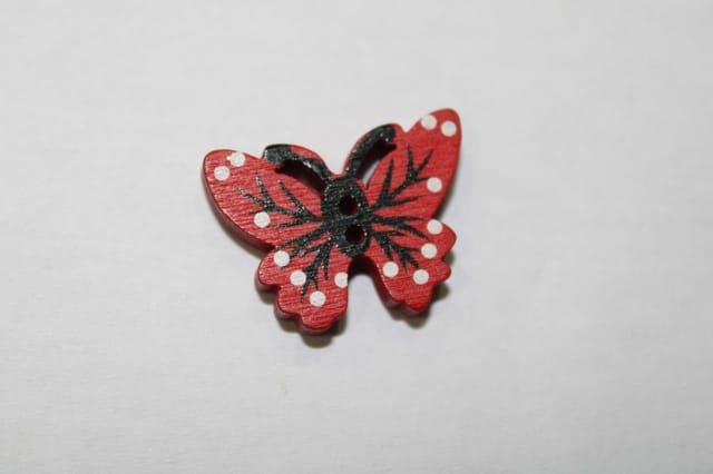 Mystical critters butterfly button/Wooden-button/Dress-buttons/Arty-DIY