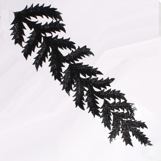 Leafy fern stylish scion patch/Cut-out-patch/Beads-patch/Fashion-patch
