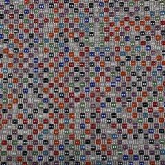 Vibrant and tiled style gem stones studded look fancy rainbow iron-on patch sheet