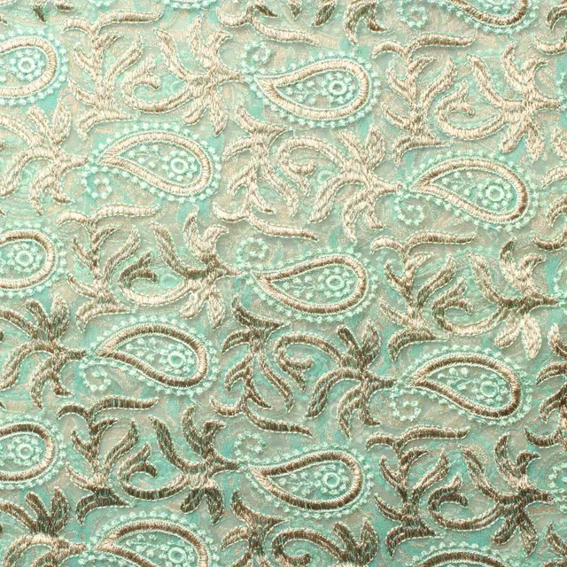 Elegantly artistic paisley and floral foliage grand designer fabric