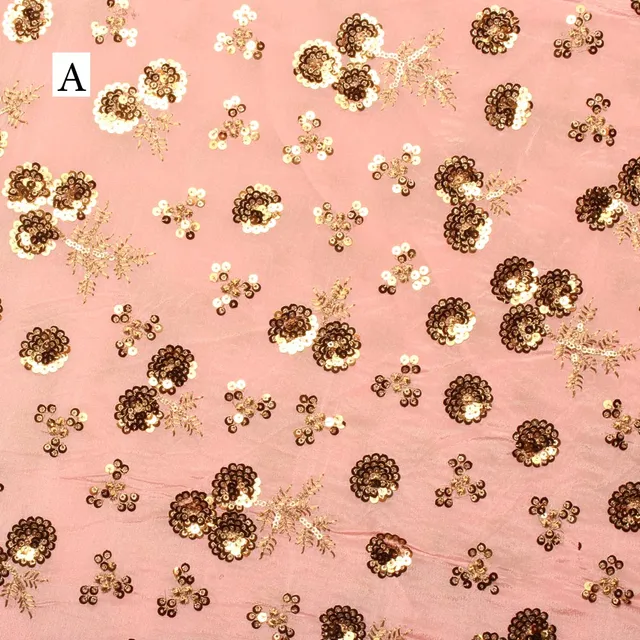 Specs of sequins gilded style floral fun fantastic celebratory fabric