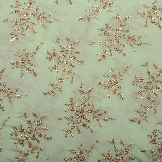 Morning-glory field belle bloom fusion style fansy embroidered fabric