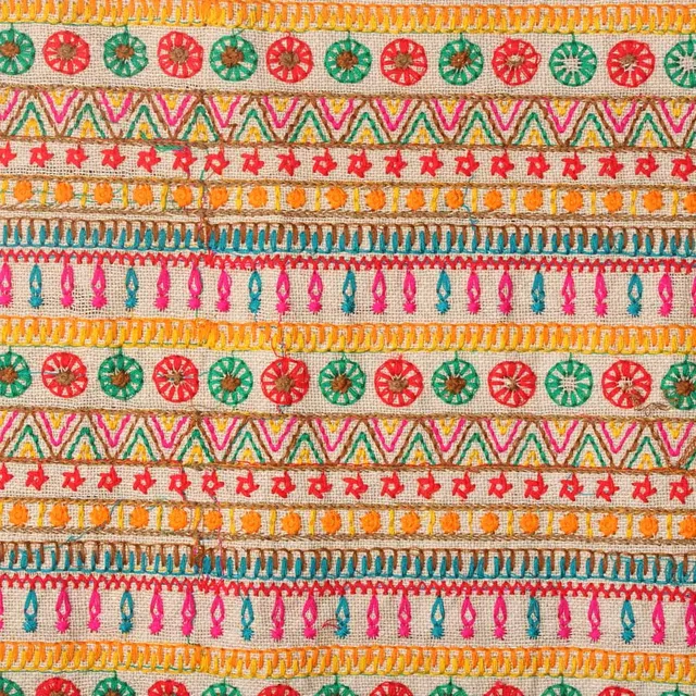 Tribal fascinations rich heritage look inspired thread-done fabric