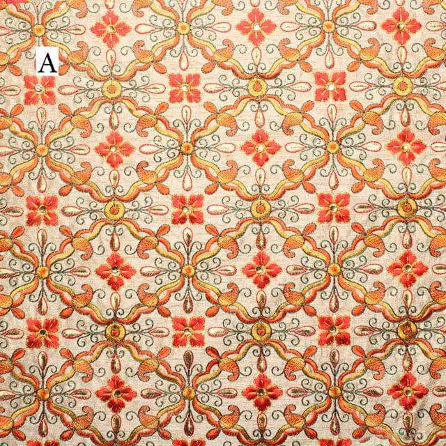Royal palaces fusion Mughal jaali floral work inspired grand fabric