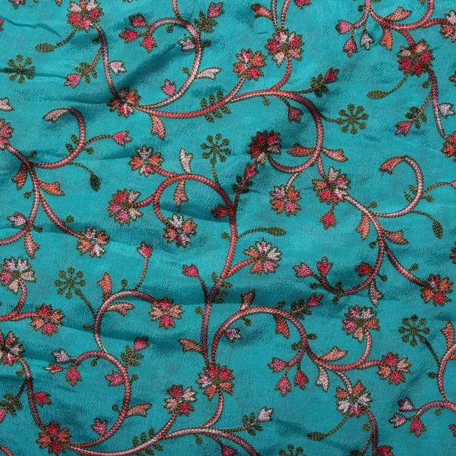 Flower spangles vines and gardens floral beauties embellished fabric