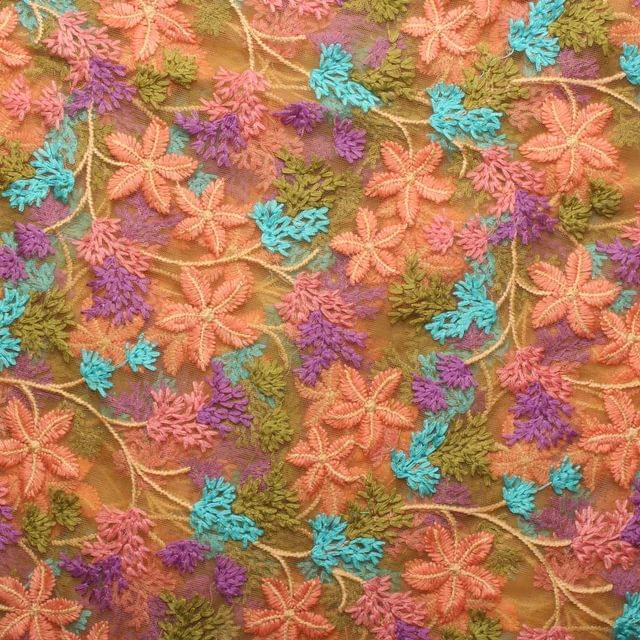 Anemone blooms colourful style trendy and dainty feel refined fabric