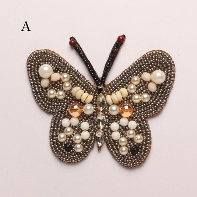 Replicating-precious-stones style butterfly imperial look grand patch