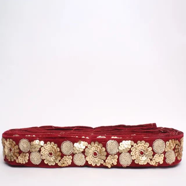 Sequins full two-style blooming royal floral-festals stylish border