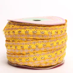 Plaited Zari thread stylish lace