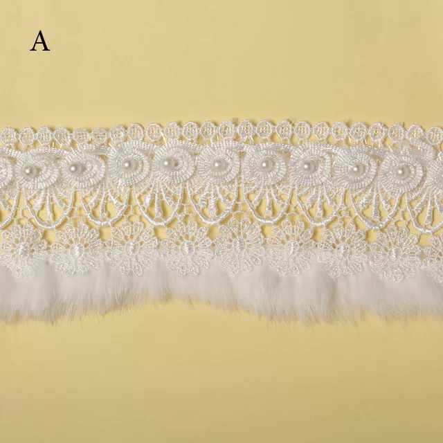 Delicate English look fine fur laces/Pearls-lace/Florals-lace/Fur-lace