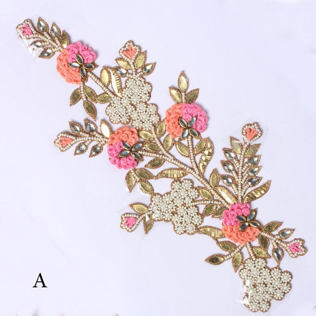 Richness princess bridal posy floral patch/Cut-work-patch/Crafty-patch