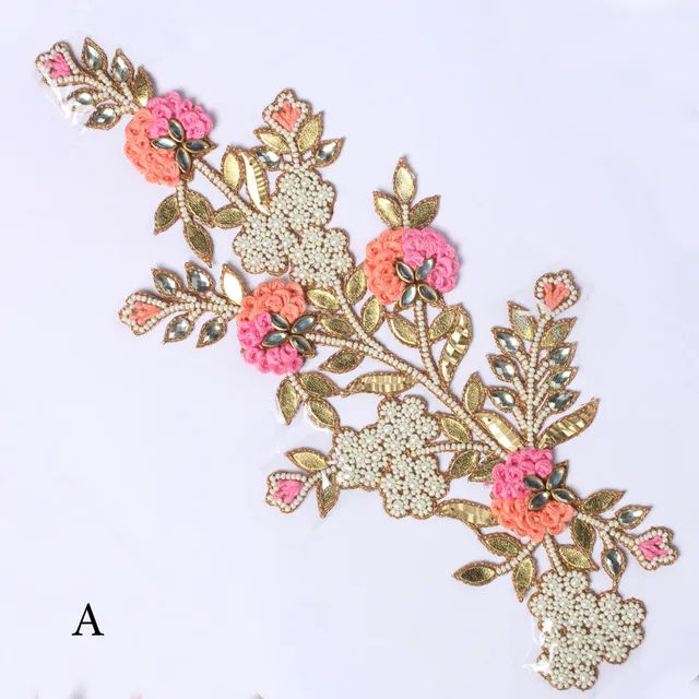 Richness princess bridal posy floral patch/Cut-work-patch/Crafty-patch
