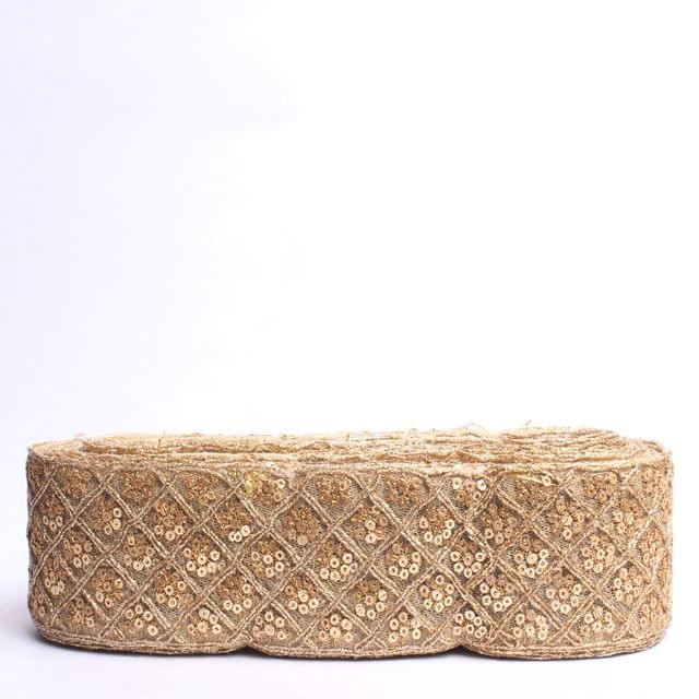 Stud-flower grand elements fine lace/Floral-lace/Zari-lace/Lace-border/