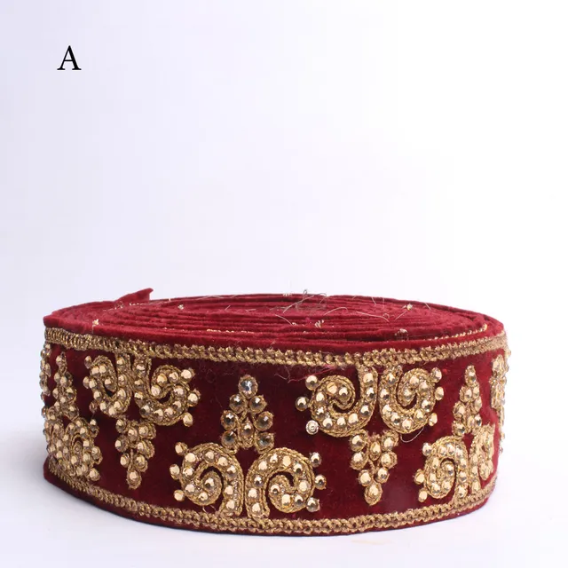 Bridal regal designer look border/Floral-border/Zari-stones-border/Arty