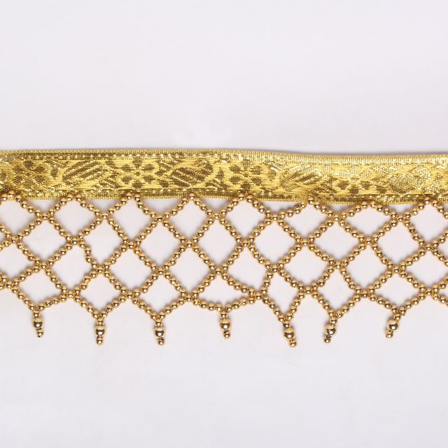 Beads woven stylish party funky lace/Zari-lace/Festive-lace/Lace-border