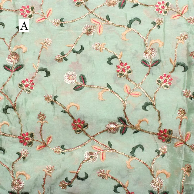 Epic scene florals of nature fabric/Rich-ornamented-fabric/Party-fabric