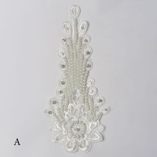 Blooming pagoda fancy look patch/Floral-Applique/Beads-patch/Lace-patch