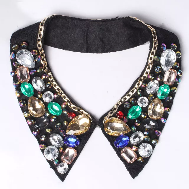 Striking vibrant lavish collar/Neckline-collar/Rich-collar/Stones-collar
