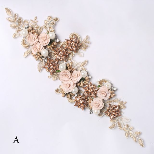 Floral bride's maid's patches/Royal-patch/Applique-patch/Brooch-patch