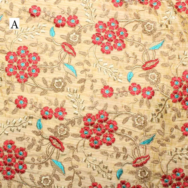Floreal embroidery fashion fabric/Fabric-online/Trendy-fabric/Art-DIY