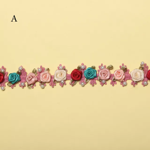 Roses-rosette cute lace/Royal-flower-lace/Ribbon-flower-lace/DIY-lace