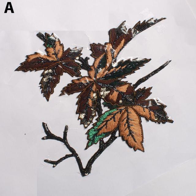 Autumn leafy mysterious branch patch/Ornamented-patch/Crafty-patch/DIYs