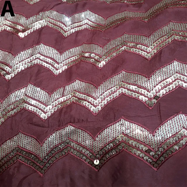 Zig-zag waves Chinon fabric/Sequins-fabric/Fun-fabric/Epic-fabric-DIYs