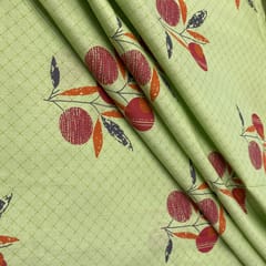 Green Cotton Cambric Print