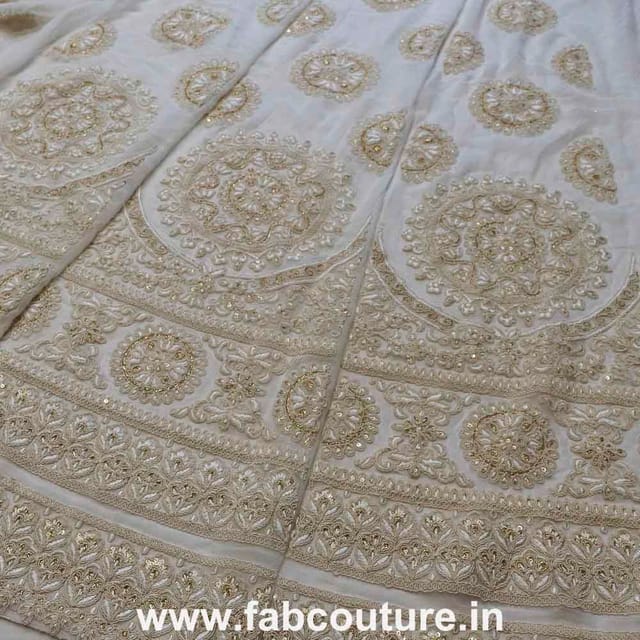 Georgette Embroidery Kali Fabric