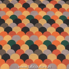 Multicolor Linen Satin Print