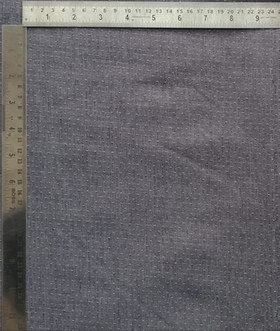 Smokey Grey White Dobby Chambray Fabric