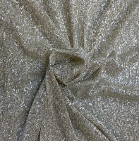 Pleated Gold Silver Shimmer Fabric