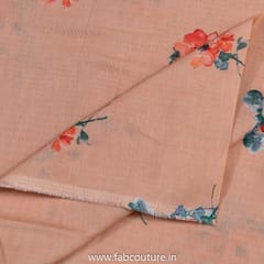 Peach Linen Cotton Digital Print