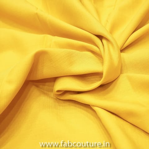 Yellow Cotton Rayon Slub (1.3 Meter Cut Piece )