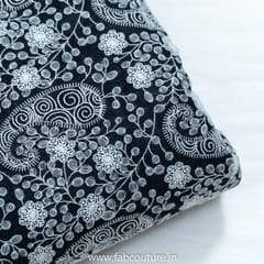 Black Color Cotton Thread Embroidery